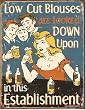 Schonberg - Low Cut Blouses Tin Sign