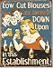 Schonberg - Low Cut Blouses Tin Sign