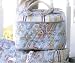 Isabella's Journey Blue Paisley Square Cosmetic Bag [Health and Beauty]