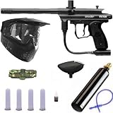Spyder Victor Paintball Gun 4+1 9oz MEGA Set - Black