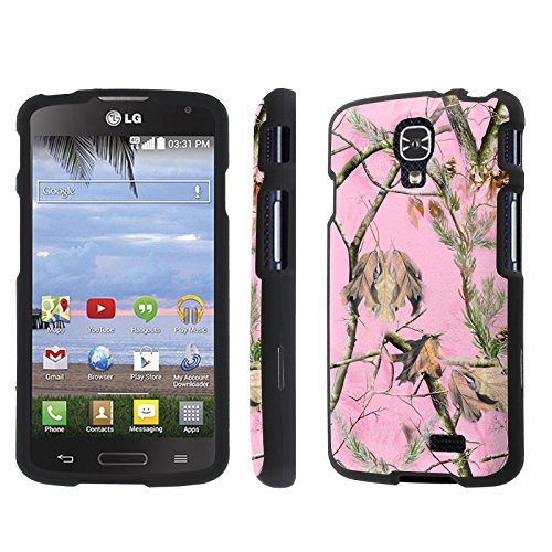 NakedShield LG L31G / LG Access LTE (Pink Hunter Camouflage) Total Hard Armor LifeStyle Phone Case
