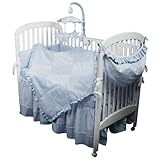 Hoohobbers 4-Piece Crib Bedding, Blue Sherbert
