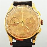 Vintage Antique watch: Titus Swiss Made 18k Solid Rose Gold Chronograph Vintage Watch, 1940's by Swiss