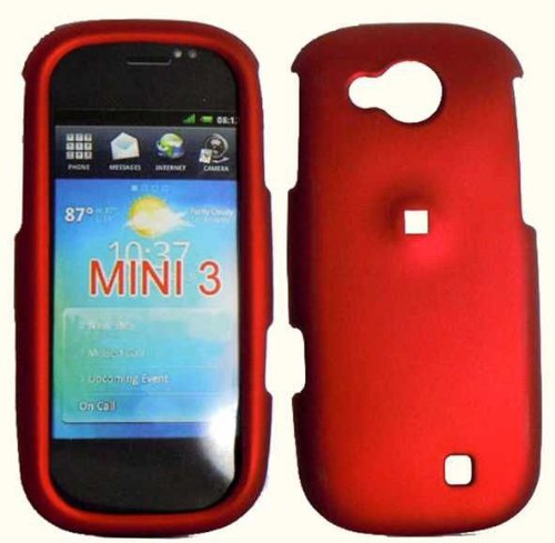 AT&T Dell Aero Mini 3 Rubberized Hard Cover Case Red