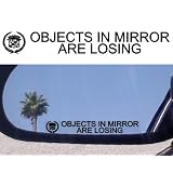(2) Mirror Decals  OBJECTS IN MIRROR ARE LOSING for CADILLAC STS SRX XLR CATERA... by Unknown