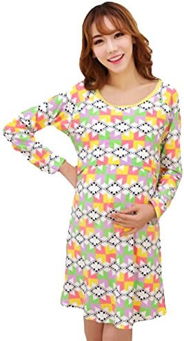 One Hot Mama Nursing Nightgown - Medium Modern Brights