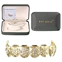 Gold Plated Brilliant Clear Crystal Top GrillZ