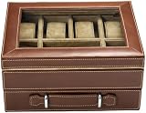 Buy Fossil Watch Box - Trent Large Accessory Box (Color: Cognac) by FOSSIL