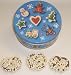 Scott's Cakes 1 lb. Milk Chocolate Covered Pretzel with White Chocolate Chips in a Christmas Cookie Tin