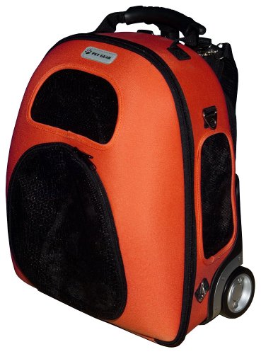 Pet Gear I-GO2 Weekender Rolling Pet Backpack for cats and dogs up to 8-pounds - Copper