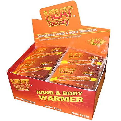 Heat Factory Premium Hand Warmer - 10+ Hours Heat Each (40 Pair Warmers)