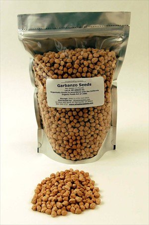 2.5 Lbs Dried Garbanzo Beans - Certified Organic - 2.5 Lb Re-sealable Pouch - 2.5 Lbs. Of... by Garbanzo Beans