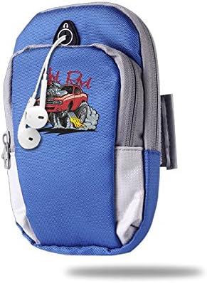 Outdoor Hot Rod Modified Classic Car Armband Women Running Smartphone Case Screen Size From 5.5" To 6' Zip