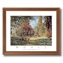 Claude Monet French Park Landscape Picture Oak Framed Art Print