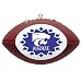 KANSAS STATE WILDCATS Mini-Replica NCAA Football CHRISTMAS ORNAMENT (Star Design)