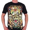 New Ed Hardy By Christian Audigier Platinum Mens Multiprint "Tiger" Tattoo T-shirt in Black~newest 2009 Collection