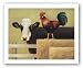 Barnyard Cow by Lowell Herrero 16"x12" Art Print Poster