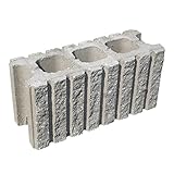 森ブロック工業(株) 150MBロック ダークブラウン 基本型(横筋兼用)
