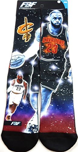 Lebron James Constellation Style Sublimation Socks (Youth &amp; Adult Sizes) (Youth 13, 1-5)