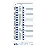 Lathem Time Universal Time Card White 100/Pack Increased Card Width For Eas ....