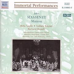 Massenet: Manon (Gesamtaufnahme) (Aufnahme New York 13.02.1937)