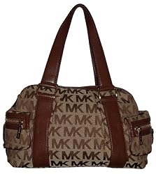Michael Kors Purse Handbag HS Large Satchel RTW Jacquard Satchel