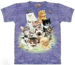 10 KITTENS T-SHIRTS - TEN KITTENS SHIRT - 10 CRAZY CATS T-SHIRT - 10 CAT T-SHIRT - 1O KITTENS SHIRT