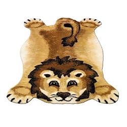 Lion | King of the Beasts | Playmat & Kid's Rug | Faux Fur | 2 foot X 4 foot