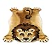 Lion | King of the Beasts | Playmat & Kid's Rug | Faux Fur | 5 foot X 7 foot