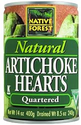 Native Forest Artichoke Hearts, Quartered, 14-Ounce Cans (Pack of 6)