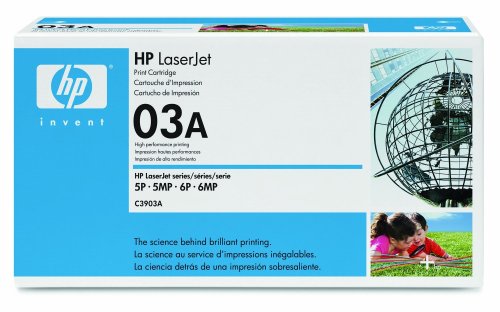 HP LaserJet 03A Black Print Cartridge C3903A in Retail Packaging
