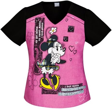 Minnie Mouse Scrub Top: My Girl Minnie