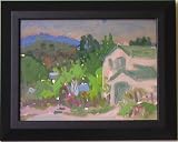 Carmel-by-the-sea, Original Oil Painting By Carmel Artist Victor Di Gesu - Framed Artwork