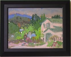 Carmel-by-the-sea, Original Oil Painting By Carmel Artist Victor Di Gesu - Framed Artwork