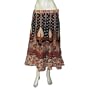 Umbrella Cut Skirt Girls Printed Cotton Dress Size 16