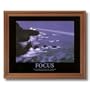 FOCUS Motivational Ocean Lighthouse Picture Oak Framed Art Print