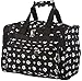 World Traveler Black White Paw Prints Duffle Bag 16-inch