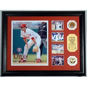Buy Chase Utley Framed Philadelphia Phillies Highlight Collection Photo Mint with Infield Dirt Coin and