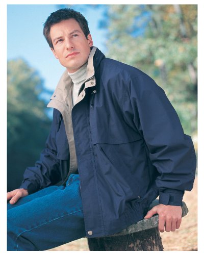 Tri-Mountain Men's Big and Tall Jacket With Poplin Lining, NAVY / KHAKI / KHAKI, XXXXX-Large Tri-Mountain Men's Big and Tall Jacket With Poplin Lining, NAVY / KHAKI / KHAKI, XXXXX-Large