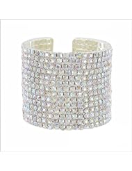 Fourteen Line Rhinestone Cuff Bracelet #039262