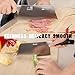 1Kuan 6.5 inch Vegetable Cleaver Stainless Steel Multipurpose Fruits Meat Cutter/Chopper/Butcher Professional Chef Knife for Home Kitchen