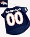 Officially Licensed by the NFL - Denver Broncos Dog Football Jersey - Medium