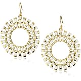 Trina Turk Sunburst Gold And White Earrings