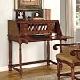 Brown Cherry Finish Drop Leaf Bedroom Home Office Secretary Desk