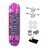 Element Chad Muska Where The F*ck Is Muska 7.75 Skateboard Deck Complete