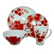 Carmine Blossom 16-pc. Dinnerware Set