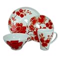Carmine Blossom 16-pc. Dinnerware Set
