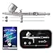 Master Airbrush&reg; G233-SET Multi-Purpose Precision Dual-Action Gravity Feed Airbrush Professional Set, With All 3 Tip & Needles(.2,.3 & .5), and Now a (FREE) How to Airbrush Training Book to Get You Started, Published Exclusively By Master Airbrush.