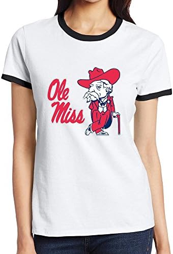 Womans Ole Miss Rebels Logo Baseball Shirs