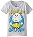 Peanuts Boy's 2-7 Charlie Brown Tee, Heather Grey, 4T